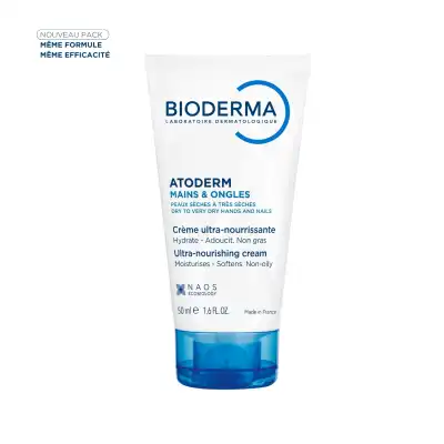 Acheter Bioderma Atoderm mains & ongles crème hydratante peau sèche et abîmée 50ml à Cholet