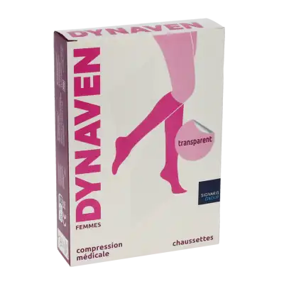 Dynaven Transparent Chaussettes  Femme Classe 2 Beige Clair X Large Long à LLUPIA