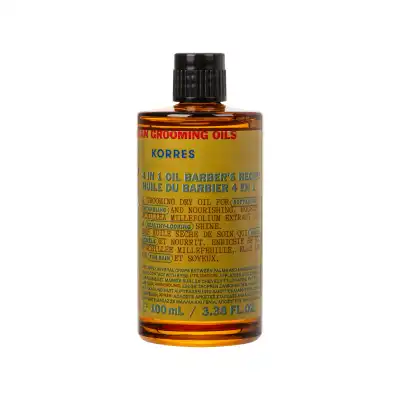 Korres Hom Huile 4en1 Du Barbier 100ml à La Lande-de-Fronsac