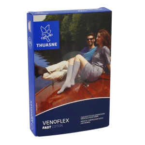 Thuasne Venoflex Fast 2 Chaussette Femme Irlandais Noir T2n