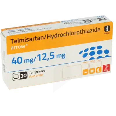 TELMISARTAN/HYDROCHLOROTHIAZIDE ARROW 40 mg/12,5 mg, comprimé