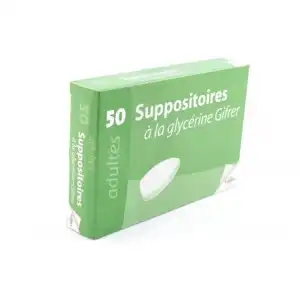 Suppositoire A La Glycerine Gifrer Suppos Adulte Sach/50 à Abbeville