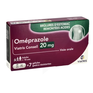 Omeprazole Viatris Conseil 20 Mg, Gélule Gastro-résistante
