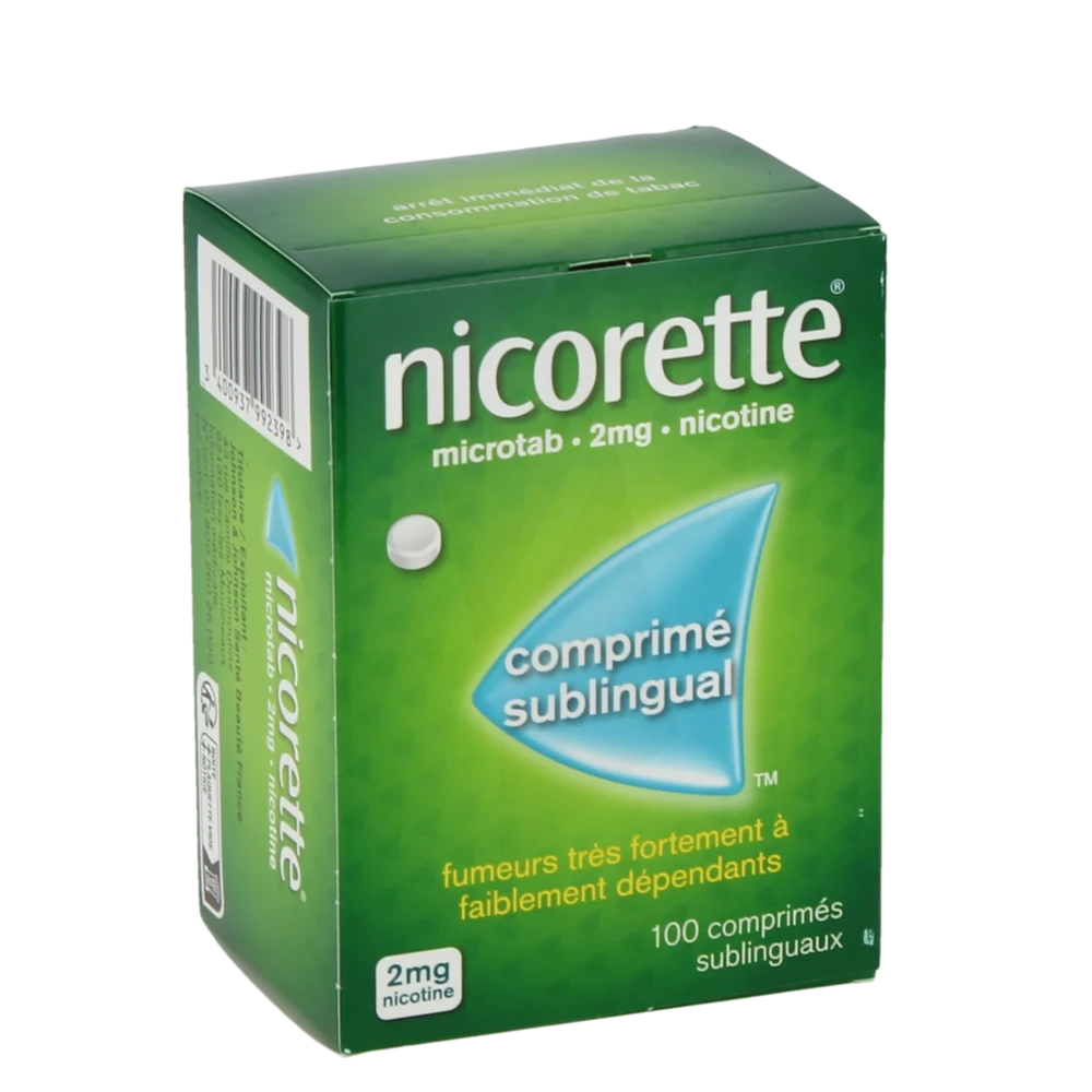 Nicorette Microtab 2 Mg, Comprimé Sublingual