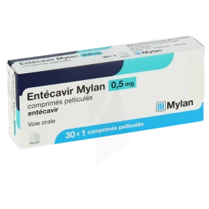 Entecavir Mylan 0,5 Mg, Comprimé Pelliculé