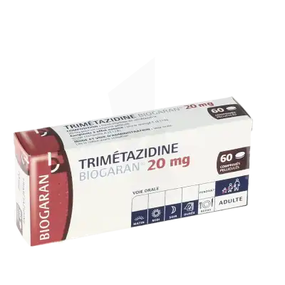 Trimetazidine Biogaran 20 Mg, Comprimé Pelliculé à Paris