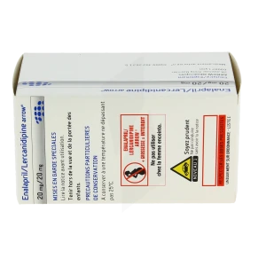 Enalapril/lercanidipine Arrow 20 Mg/20 Mg, Comprimé Pelliculé