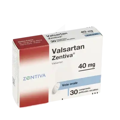 Valsartan Zentiva 40 Mg, Comprimé Pelliculé Sécable à  JOUÉ-LÈS-TOURS