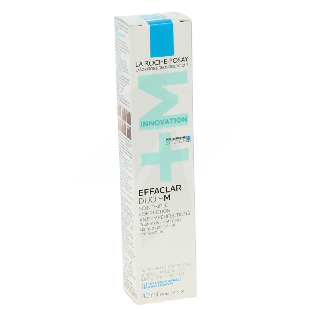 La Roche Posay Effaclar Duo+m Soin Triple Correction Anti-imperfections Boutons & Points Noirs Marques Post-acné Anti-rechute Tube/40ml