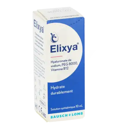 Elixya Solution Ophtalmique Stérile Fl/10ml à GUJAN-MESTRAS