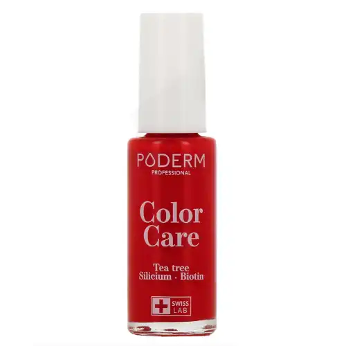 Poderm Vernis Soin Tea Trea Color Care 363 Rouge Puissant Fl/8ml