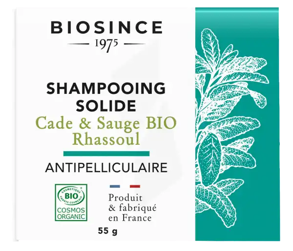 Biosince 1975 Shampooing Solide Cade Sauge Bio Rhassoul 55g