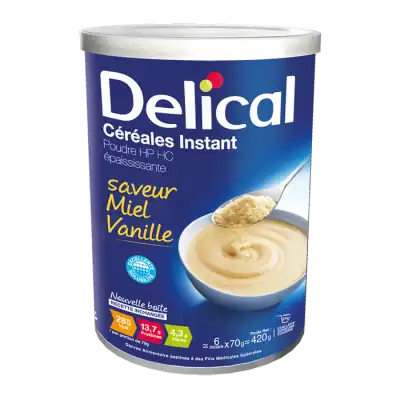 Delical Céréales Instant Nutriment Miel Vanille B/420g à Farebersviller