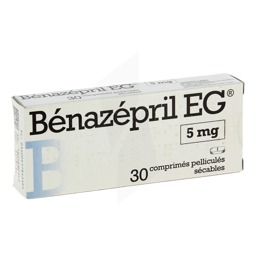 Benazepril Eg 5 Mg, Comprimé Pelliculé Sécable