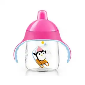 Avent Tasse Magic Anti-fuite Rose 260ml à Bordeaux