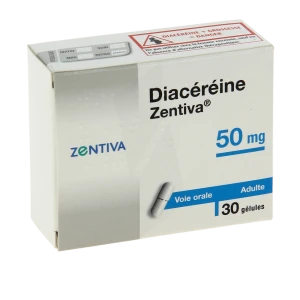 Diacereine Zentiva 50 Mg, Gélule