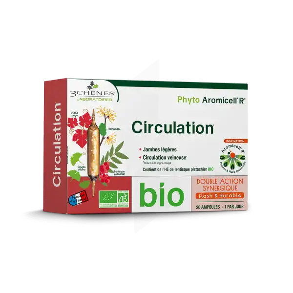 Phyto Aromicell'r Circulation Solution Buvable Bio 20 Ampoules /10ml