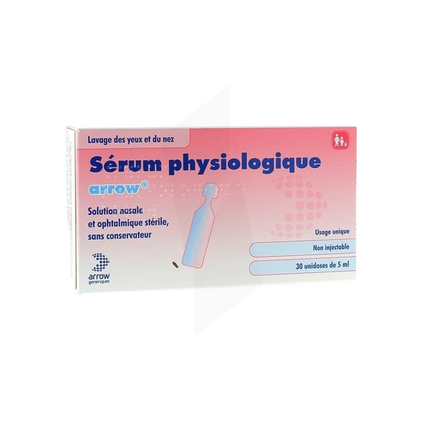 Serum physiologique 5mL - Lot de 30