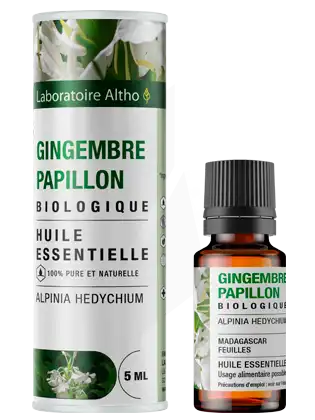 Laboratoire Altho Huile Essentielle Gingembre Papillon Bio 5ml