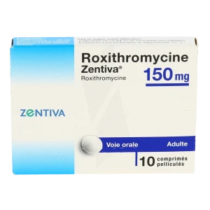 Roxithromycine Zentiva 150 Mg, Comprimé Pelliculé