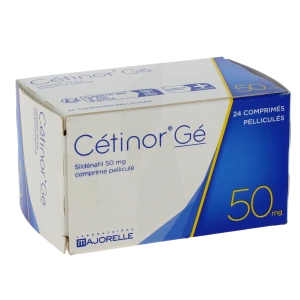 Cetinor 50 Mg, Comprimé Pelliculé