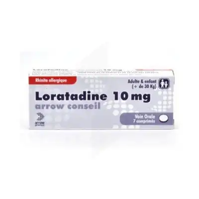 Loratadine Arrow Conseil 10 Mg, Comprimé à Nice
