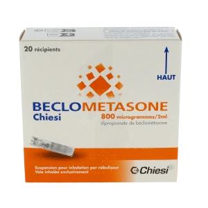 Beclometasone Chiesi 800 Microgrammes/2 Ml, Suspension Pour Inhalation Par Nébuliseur