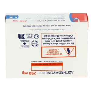 Azithromycine Bgr 250 Mg, Comprimé Pelliculé