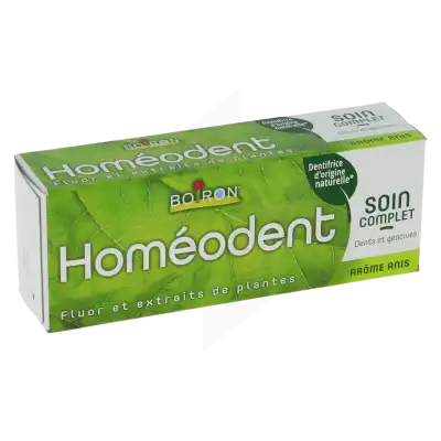 Boiron Homéodent Soin Complet Dentifrice Anis T/75ml à YZEURE