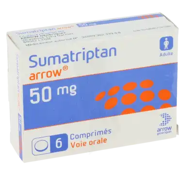 Sumatriptan Arrow 50 Mg, Comprimé à TOULOUSE