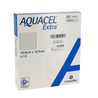 Aquacel Extra Pans Hydrofiber StÉrile 12.5x12.5cm B/10 à Libourne