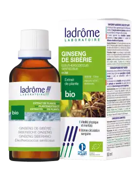 Ladrôme Extrait de Plante Ginseng de Sibérie Racine 50ml