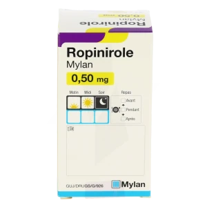 Ropinirole Viatris 0,50 Mg, Comprimé Pelliculé