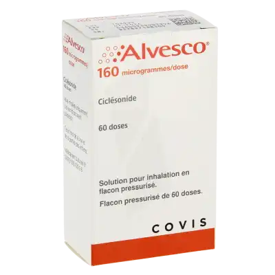 Alvesco 160 Microgrammes/dose, Solution Pour Inhalation En Flacon Pressurisé à Blere