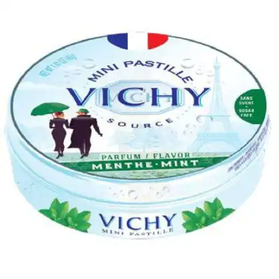 Vichy mini pastilles sans sucre menthe