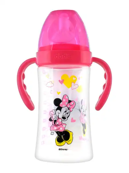 Dodie Disney Baby Biberon Anti-colique Tétine Ronde 3 Vitesses 270 Ml 6 Mois+ - Minnie