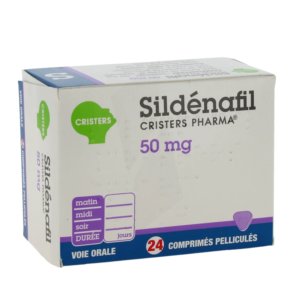 Sildenafil Cristers Pharma 50 Mg, Comprimé Pelliculé