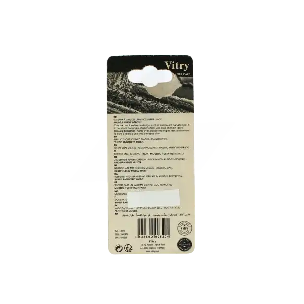 Vitry Ciseaux Ongles Lames Courbes Furtif Inox