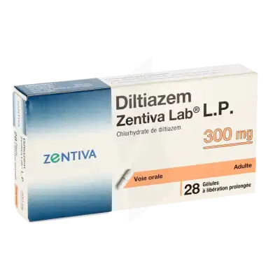 DILTIAZEM ZENTIVA LAB LP 300 mg, gélule à libération prolongée
