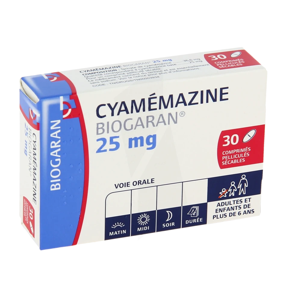 Cyamemazine Biogaran 25 Mg, Comprimé Pelliculé Sécable