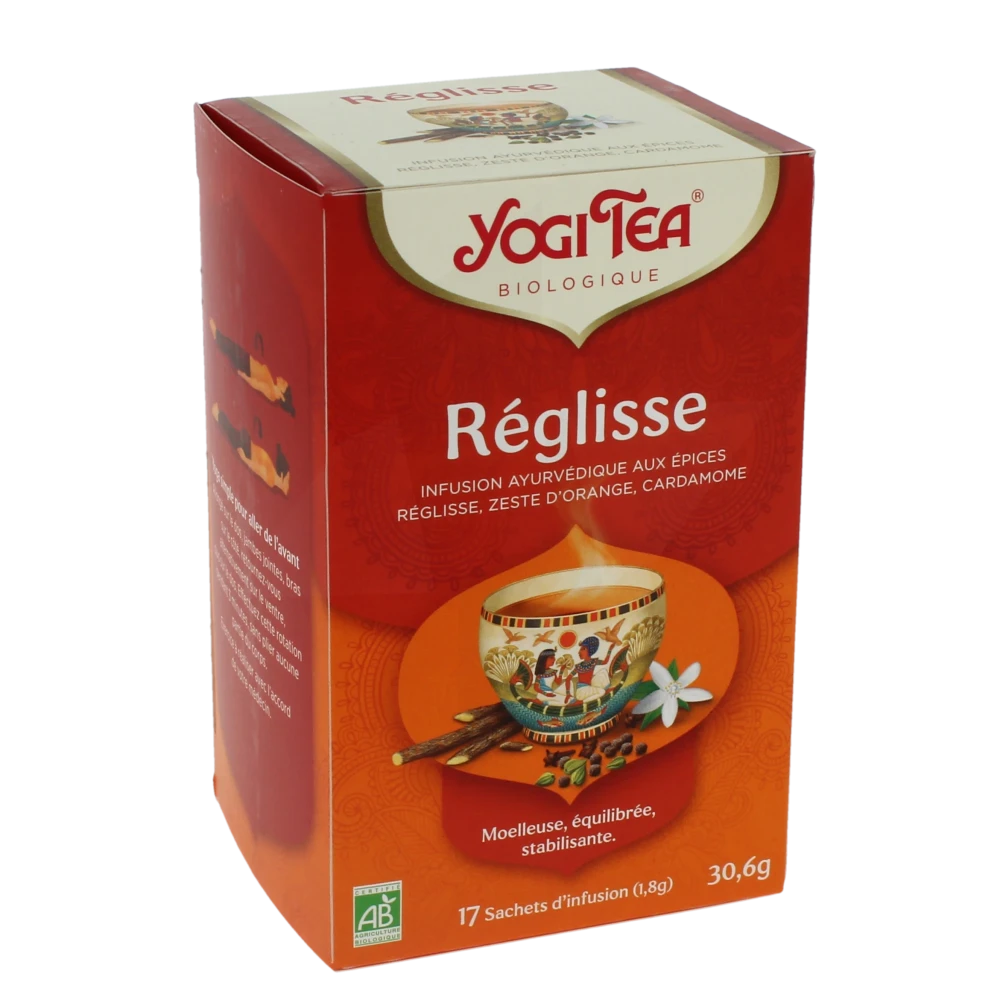 Yogi Tea Tisane Ayurvédique Réglisse Bio 17 Sachets/1,8g