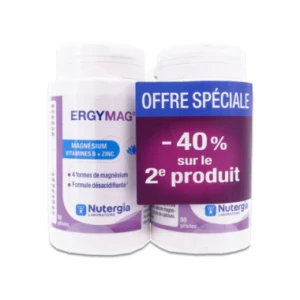 Ergymag Magnésium Vitamines B Gélules 2 Boîtes De 90 -40%