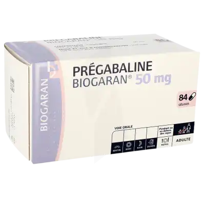 Pregabaline Biogaran 50 Mg, Gélule à CUISERY