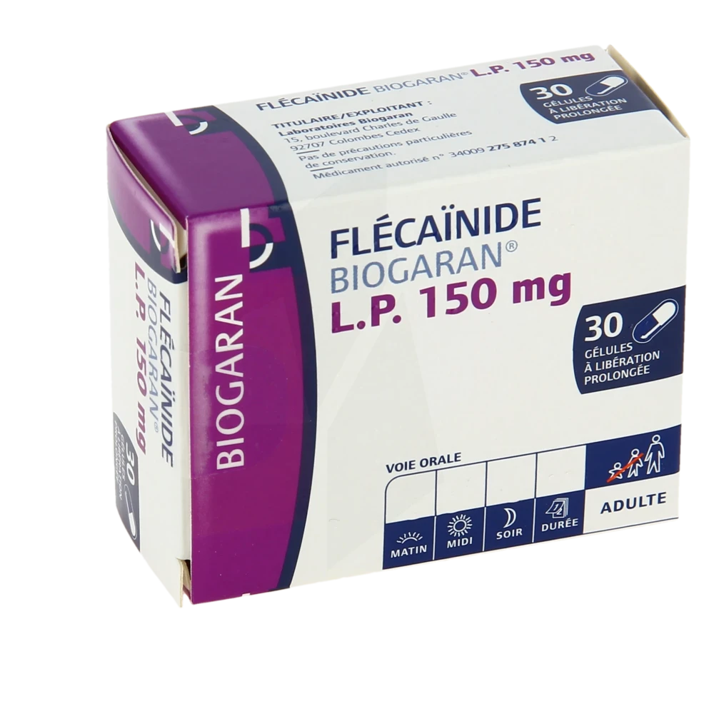 Flecainide Biogaran Lp 150 Mg, Gélule à Libération Prolongée