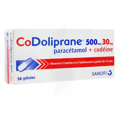 CODOLIPRANE 500 mg/30 mg Gél Plq/16