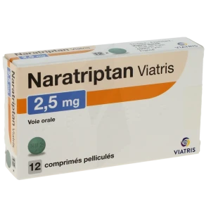 Naratriptan Viatris 2,5 Mg, Comprimé Pelliculé
