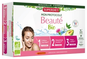 Superdiet Solution Buvable Protocole Beauté Bio 30 Ampoules/15ml