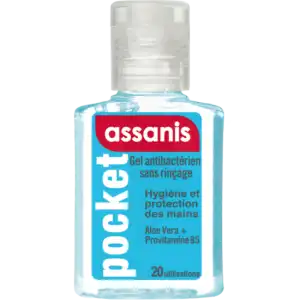 Assanis Pocket Gel Antibactérien Mains 20ml à Mérignac