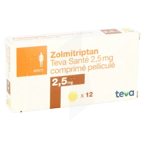 Zolmitriptan Biogaran 2,5 Mg, Comprimé Orodispersible