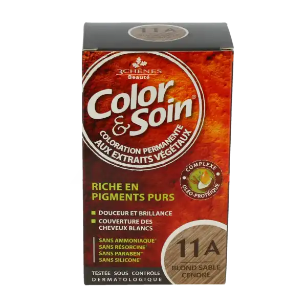 Color&soin Kit Coloration Permanente 11a Blond Sable Cendré